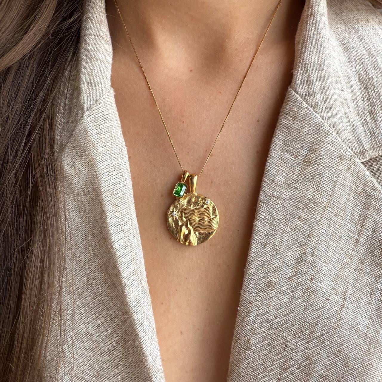 Collar Símbolo Llum (Piedra+ Zodiaco)